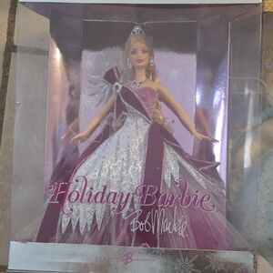 Barbie Holiday Doll in Pink and Silver Gown